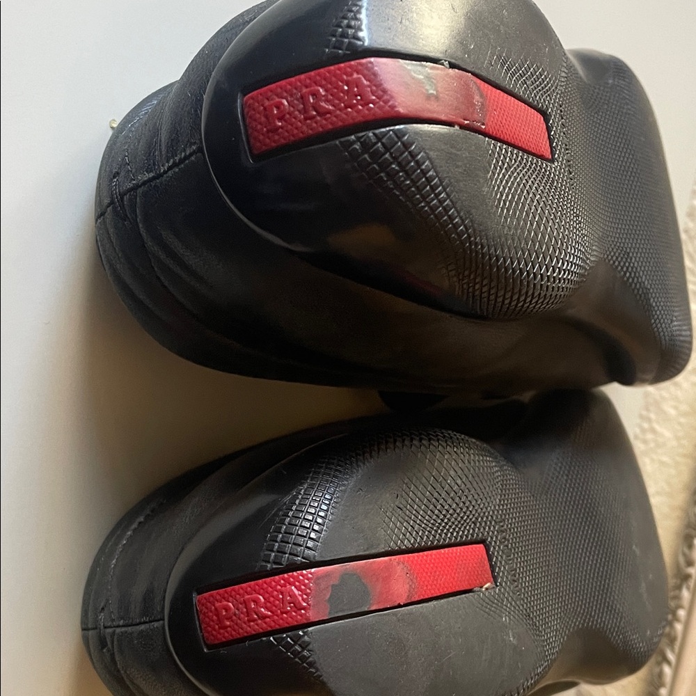 Prada Black Leather Loafers size 39 - Picture 10 of 10